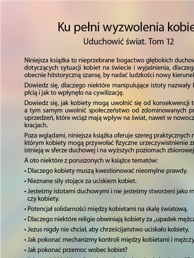Tekst z okładki książki.
